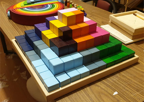 Large Wooden Building Blocks Set – Montessori-Inspired & Kids Educational