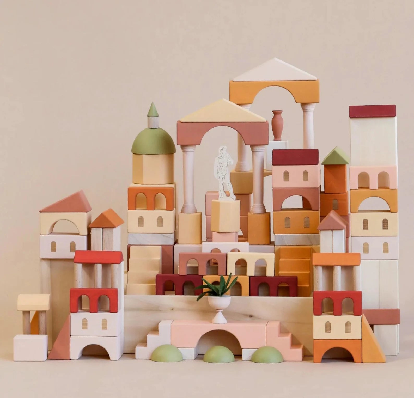 Wooden Montessori Building Block Set – 30 Pieces for Creative Play