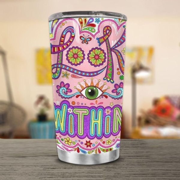 Hippie Look Within All Over Print  Tumbler